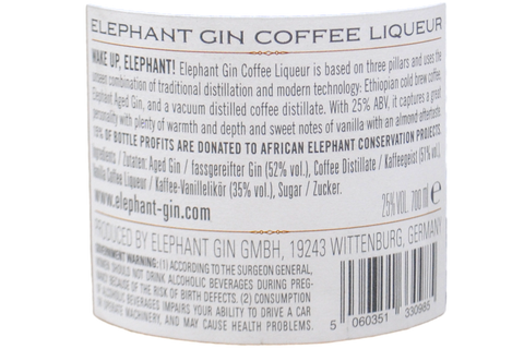 LIQUORE AL CAFFÈ - ELEPHANT GIN