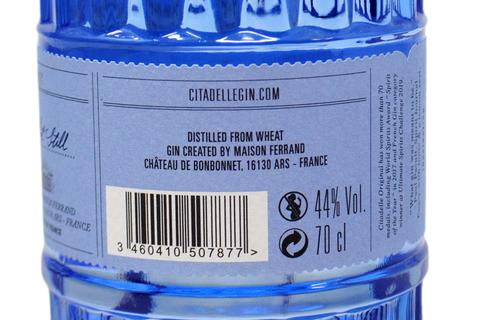 DRY GIN ORIGINAL POURING “CITADELLE” 0,70 L - MAISON FERRAND