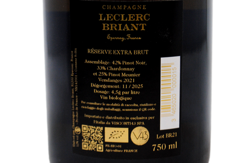 CHAMPAGNE BIO EXTRA BRUT "RÉSERVE" - LECLERC BRIANT