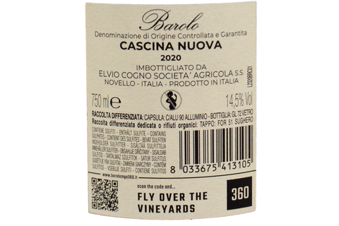 BAROLO DOCG "CASCINA NUOVA" 2020 - ELVIO COGNO