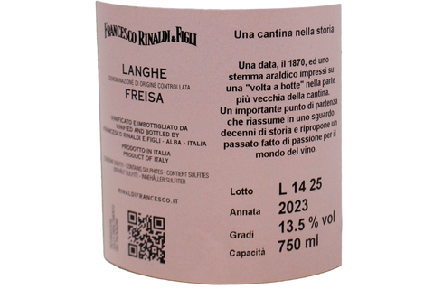 LANGHE FREISA DOC 2023 - FRANCESCO RINALDI & FIGLI