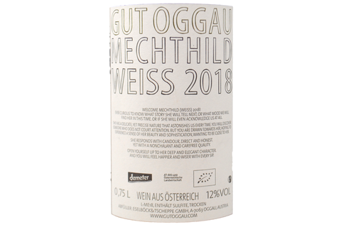 GRÜNER VELTLINER BURGENLAND BIO "MECHTHILD (WEISS)" 2018 - GUT OGGAU