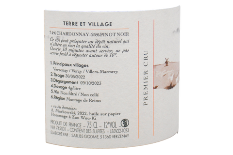 CHAMPAGNE PREMIER CRU EXTRA BRUT "V.V.V. VERZENAY, VERZY, VILLERS-MARMERY" - GODMÉ-GUILLAUME