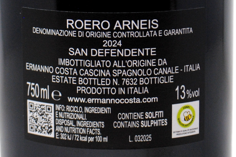 ROERO ARNEIS DOCG "SAN DEFENDENTE" 2024 - ERMANNO COSTA