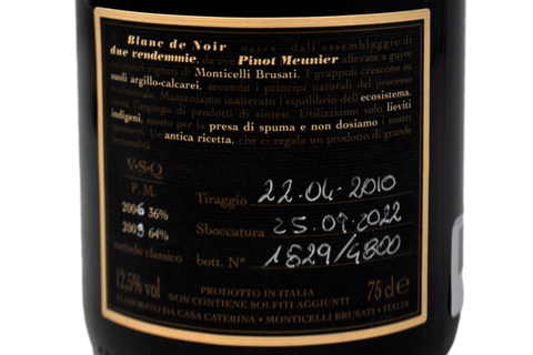 METODO CLASSICO BRUT BLANC DE NOIR "RIO CAMI" - CASA CATERINA