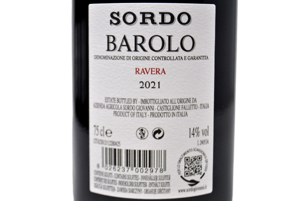 BAROLO DOCG "RAVERA" 2021 - SORDO