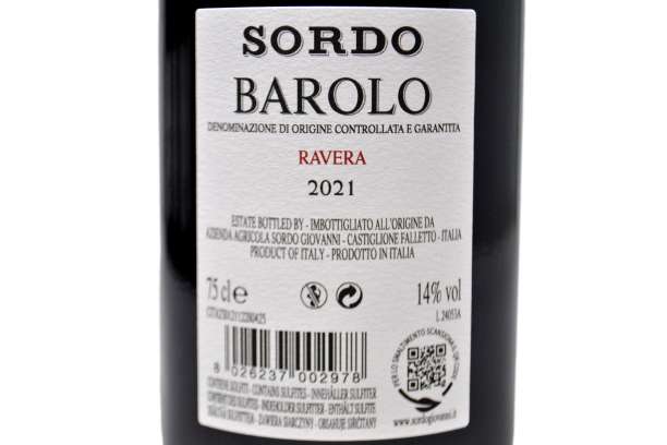 BAROLO DOCG "RAVERA" 2021 - SORDO