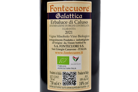 ERBALUCE DI CALUSO DOCG BIOLOGICO VIGNA MISOBOLO "GALATTICA" 2021 - FONTECUORE