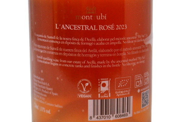 METODO ANCESTRALE ROSE' "L'ANCESTRAL" 2023 - MONTRUBÍ