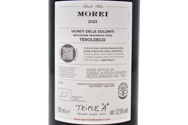 VIGNETI DELLE DOLOMITI IGT TEROLDEGO "MOREI" 2023 - FORADORI