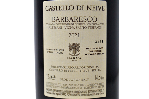 BARBARESCO DOCG 2002 - CHÂTEAU DE NEIVE