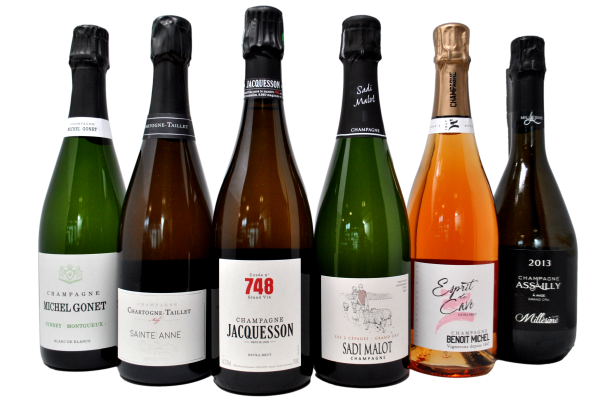 BEST OF CHAMPAGNE - TASTING BOX - 5 BOTTIGLIE + JACQUESSON IN REGALO