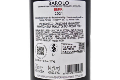 BAROLO DOCG "BERRI" 2021 - TREDIBERRI