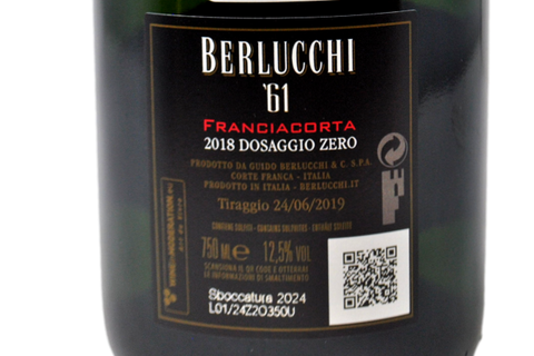 FRANCIACORTA DOCG DOSAGGIO ZERO "NATURE '61" 2018 - BERLUCCHI