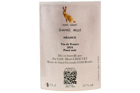PINOT NOIR "ÉCHAPPÉE BELLE" 2024 - HENRI CHAUVET