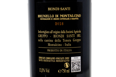 BRUNELLO DI MONTALCINO DOCG ANNATA 2018 - BIONDI SANTI - TENUTA IL GREPPO