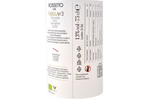 PIEMONTE DOC SAUVIGNON "FABULA N°3" 2025 - ROSSETTO VINI