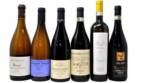 LIMITED EDITION: BORGOGNA E PIEMONTE INSIEME, ELEGANZA ASSOLUTA - TASTING BOX 6 BOTTIGLIE