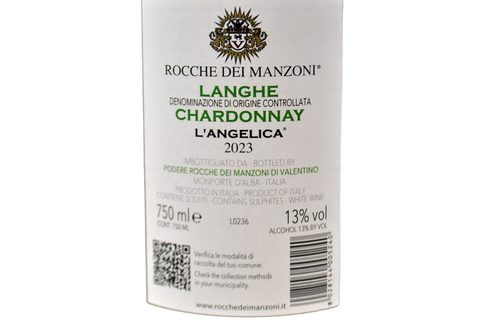 LANGHE CHARDONNAY DOC “L'ANGELICA” 2023 - ROCCHE DEI MANZONI