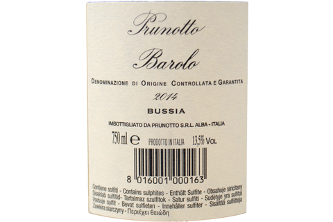 BAROLO DOCG "BUSSIA" 2014 - PRUNOTTO