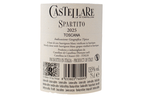 TOSCANA BIANCO IGT "SPARTITO" 2025 - CASTELLARE DI CASTELLINA