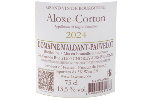 ALOXE-CORTON BLANC 2024 - DOMAINE MALDANT PAUVELOT