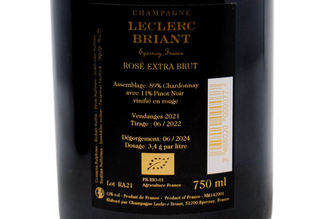 CHAMPAGNE BIO ROSÉ EXTRA BRUT - LECLERC BRIANT