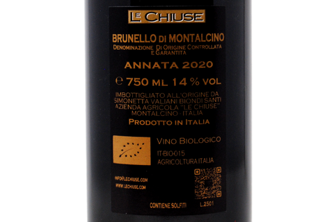 BRUNELLO DI MONTALCINO DOCG 2020 - LE CHIUSE