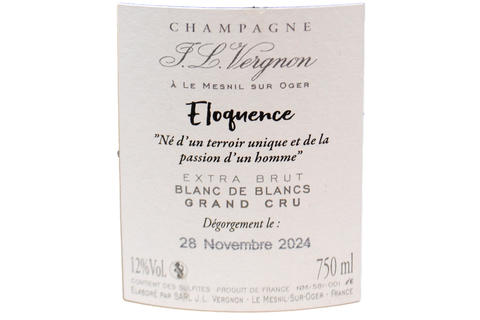 CHAMPAGNE GRAND CRU EXTRA BRUT BLANC DE BLANCS "ELOQUENCE" - J. L. VERGNON