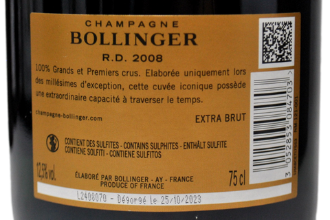 Champagne Extra Brut "RD" 2004 - Bollinger