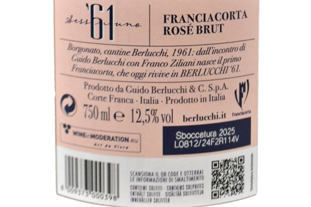 FRANCIACORTA DOCG BRUT ROSÉ '61 - BERLUCCHI