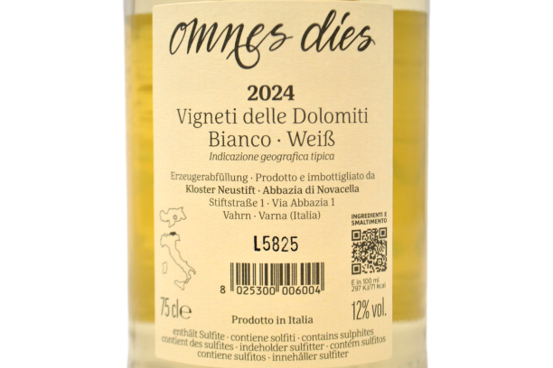VIGNETI DELLE DOLOMITI BIANCO IGT "OMNES DIES" 2024 - ABBAZIA DI NOVACELLA
