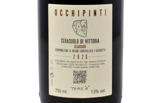 CERASUOLO DI VITTORIA CLASSICO DOCG "GROTTE ALTE" 2020 - ARIANNA OCCHIPINTI