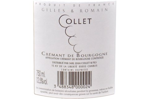 CRÉMANT DE BOURGOGNE BRUT - GILLES & ROMAIN COLLET