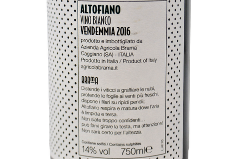 FIANO "ALTOFIANO" 2016 - BRAMA