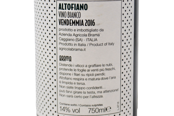 FIANO "ALTOFIANO" 2016 - BRAMA
