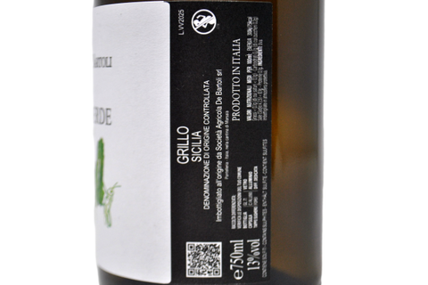 TERRAIN SICILIEN GRILLO IGT "VIGNAVERDE" 2019 - MARCO DE BARTOLI