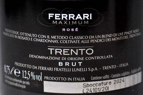 TRENTO DOC BRUT ROSÉ "MAXIMUM" - FERRARI