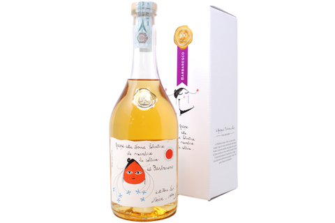 GRAPPA DI BARBARESCO "DELLA DONNA SELVATICA CHE SCAVALICA LE COLLINE DEL BARBARESCO" IN ASTUCCIO - DISTILLERIA LEVI SERAFINO