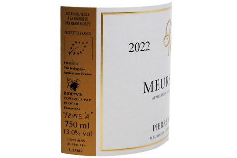 MEURSAULT BLANC BIO 2022 - PIERRE MOREY