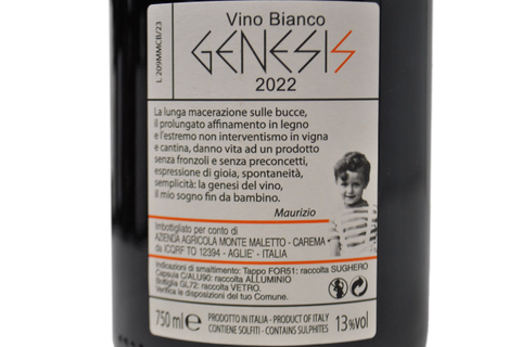 VINO BIANCO 100% ERBALUCE "GENESIS" 2022 - MONTE MALETTO