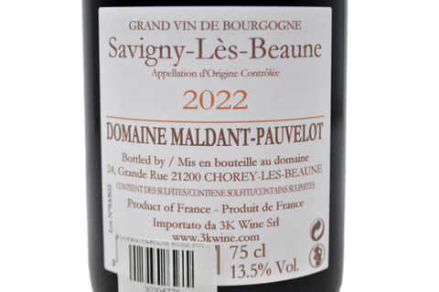 SAVIGNY-LES-BEAUNE ROUGE 2022 - DOMAINE MALDANT PAUVELOT