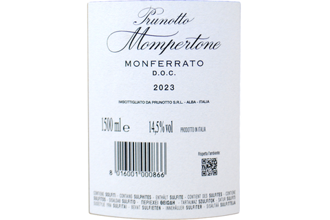 MONFERRATO DOC "MOMPERTONE" 2023 MAGNUM IN CASSA DI LEGNO - PRUNOTTO