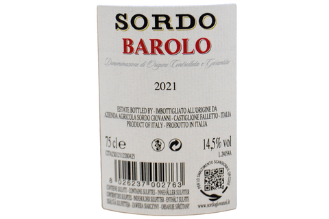 BAROLO DOCG 2021 - SORDO