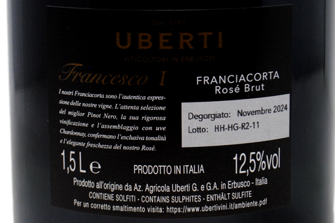 FRANCIACORTA DOCG BRUT ROSÉ “FRANCESCO I” MAGNUM - UBERTI