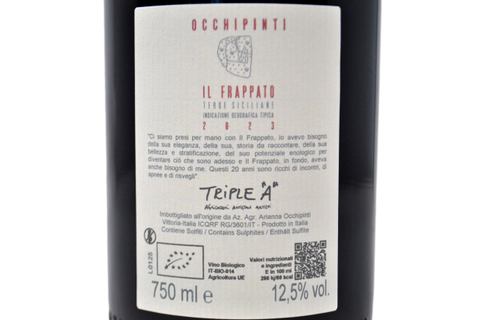 TERRE SICILIENNE IGT "IL FRAPPATO" 2020 - ARIANNA OCCHIPINTI