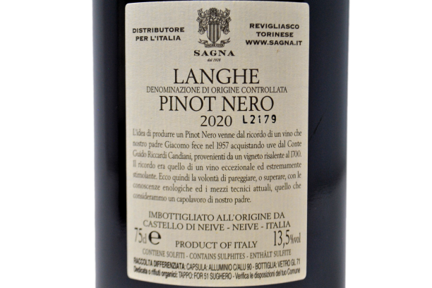 LANGHE PINOT NERO DOC "I CORTINI" 2020 - CASTELLO DI NEIVE