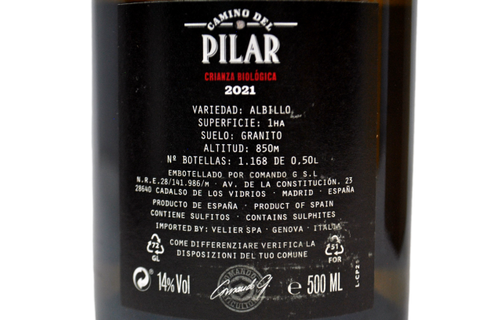 CRIANZA BIOLOGICA "CAMINO DEL PILAR" 2021 (0,5 L) - COMANDO G
