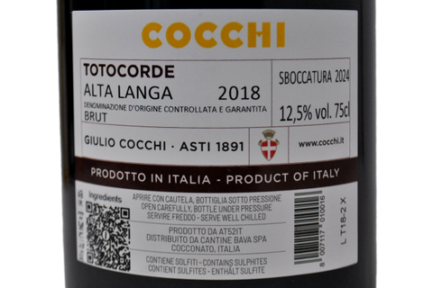 ALTA LANGA DOCG BRUT “TOTOCORDE” 2018 - COCCHI