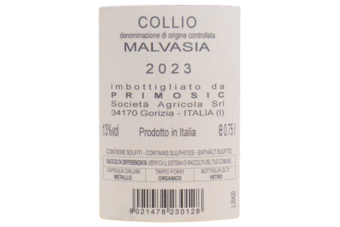 COLLIO MALVASIA DOC 2023 - PRIMOSIC